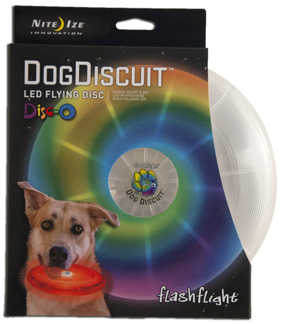 NITE IZE DOG DISCUIT LIGHT UP LED DOG DISC - DISCO