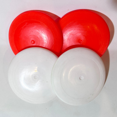 Bundle of 4 Blank Older Mini Frisbees - #9
