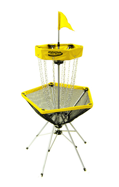 INNOVA TRAVELER PORTABLE DISC GOLF BASKET - Yellow
