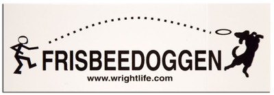 FRISBEEDOGGEN DISC DOG STICKER