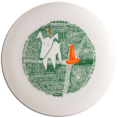 Wham-O UMAX FRISBEE - Quizzical Dog UPA Design Flying Disc